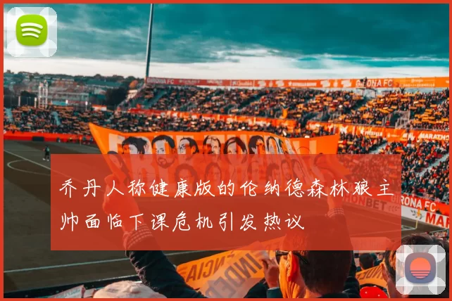 乔丹人称健康版的伦纳德森林狼主帅面临下课危机引发热议